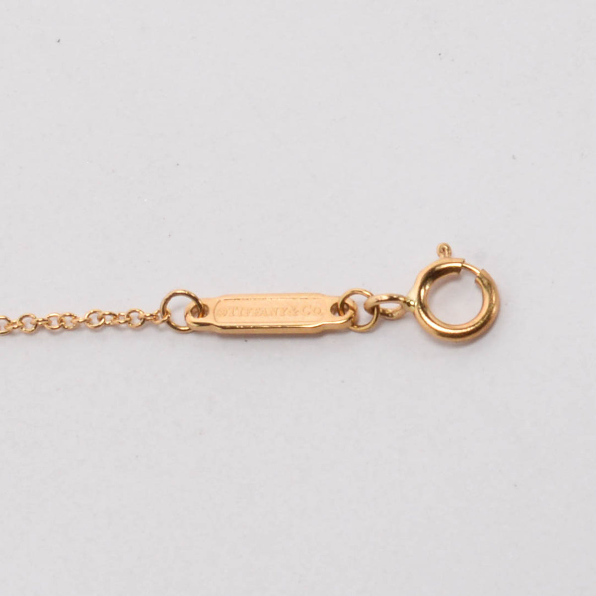 Tiffany & Co Yellow Gold Mini T Smile Pendant Necklace