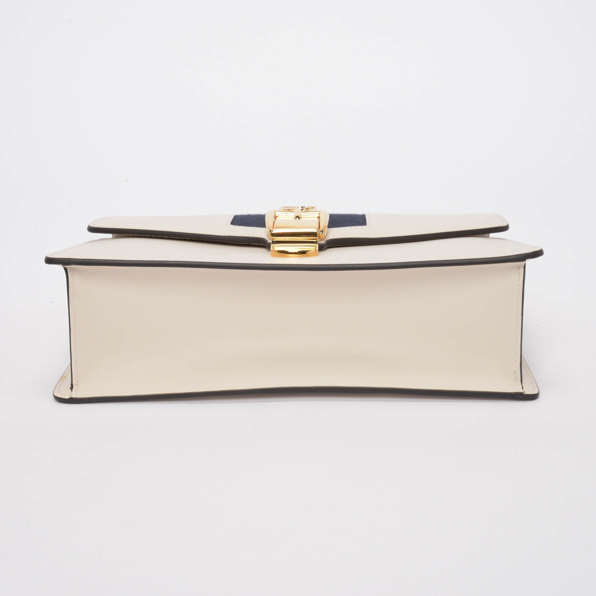 Gucci White Calfskin Small Sylvie Shoulder Bag