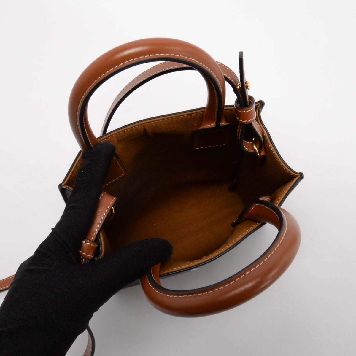 Celine Tan Triomphe Canvas Mini Vertical Cabas Tote
