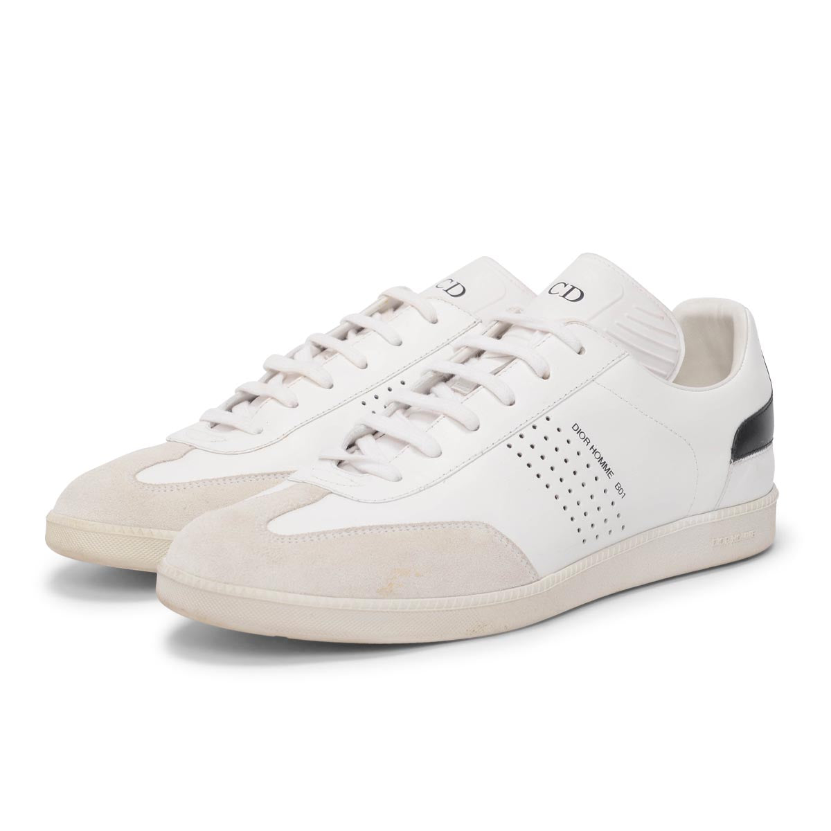 Dior Homme White Calfskin B01 Sneakers 42