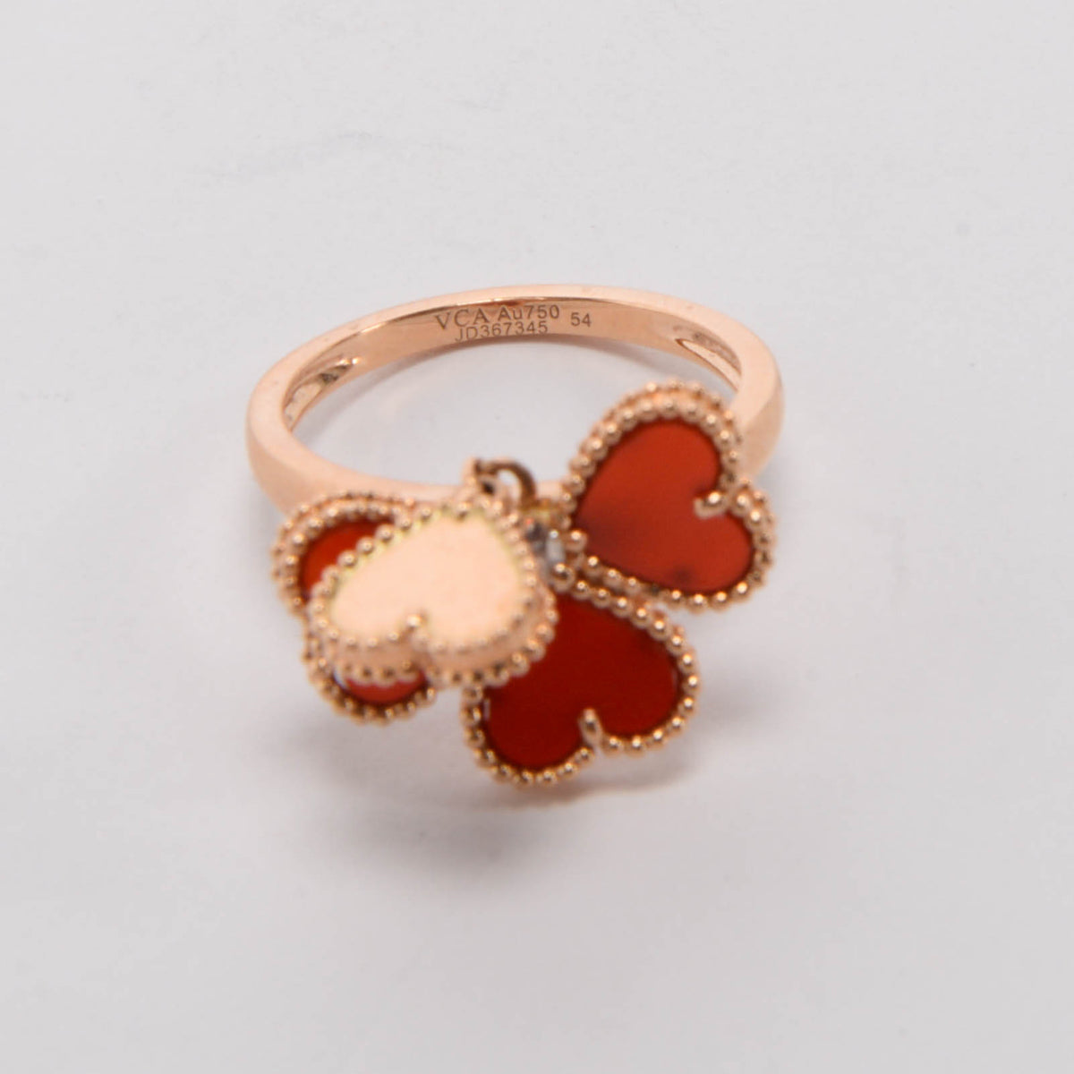 Van Cleef & Arpels Carnelian Sweet Hearts Ring