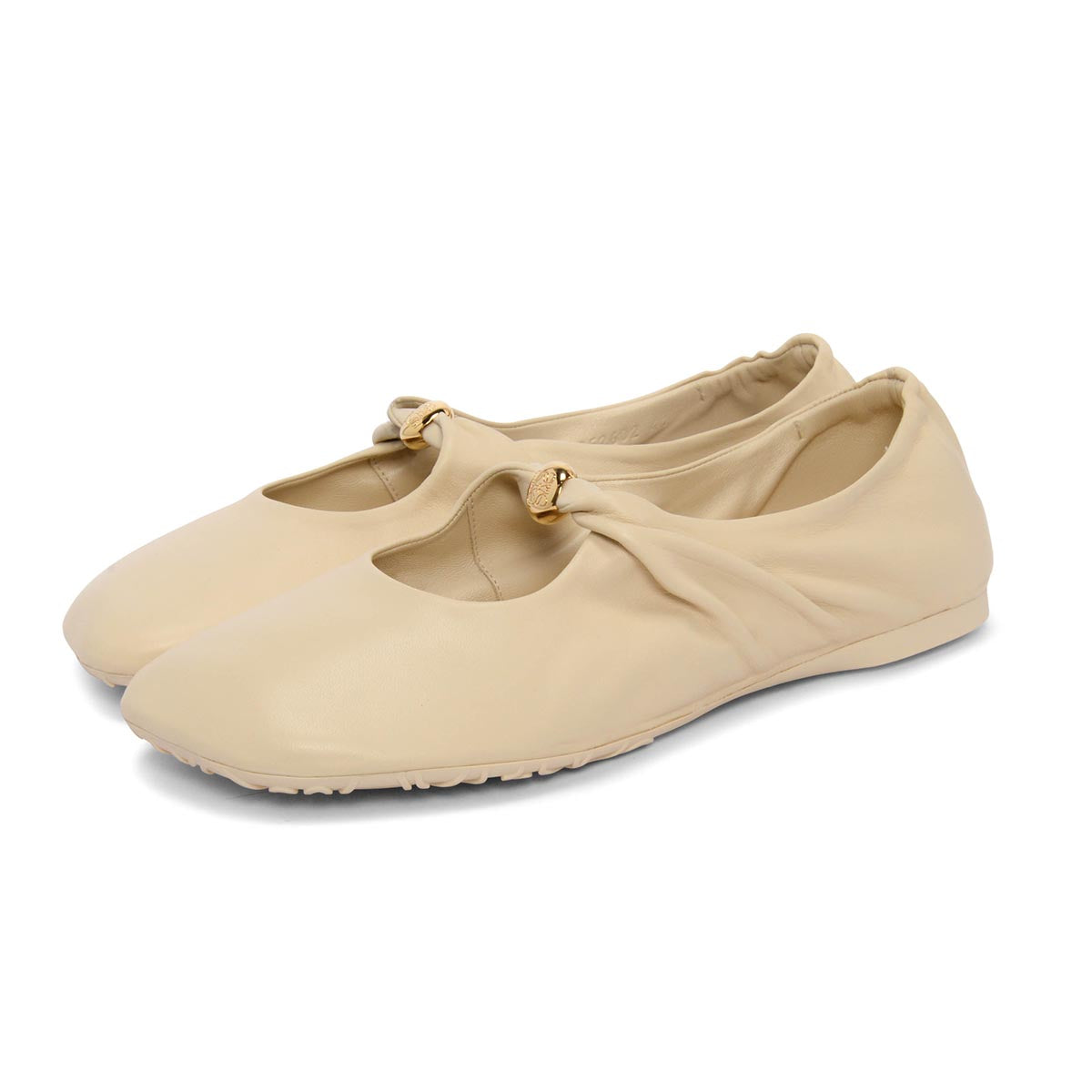 Loewe Dough Nappa Pebble Soft Ballerina Flats 41