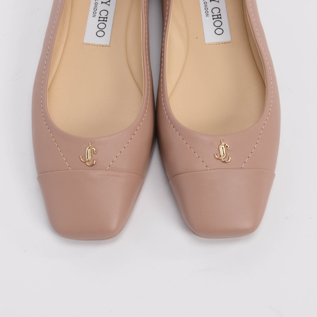 Jimmy Choo Ballet Pink Leather Gisela Flats 36