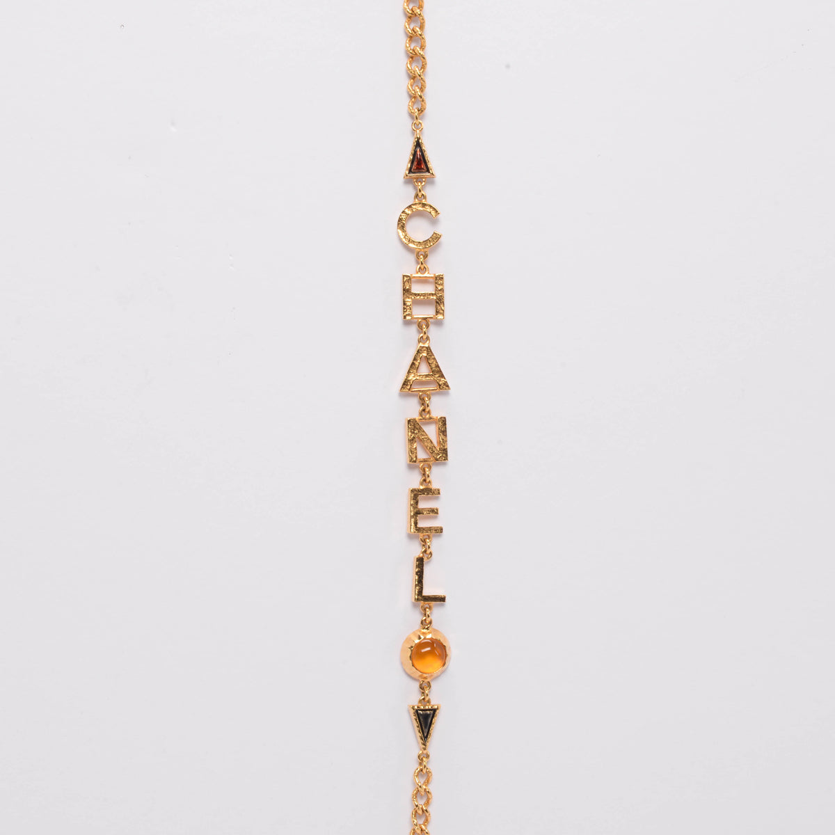 Chanel Gold Multi Colour Enamel CC Chanel Necklace