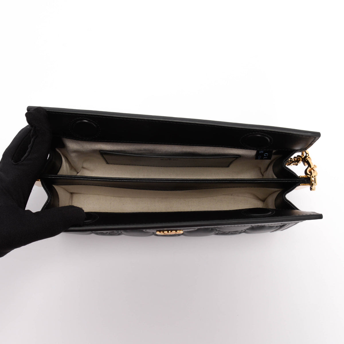 Gucci Black GG Matelasse Small Shoulder Bag