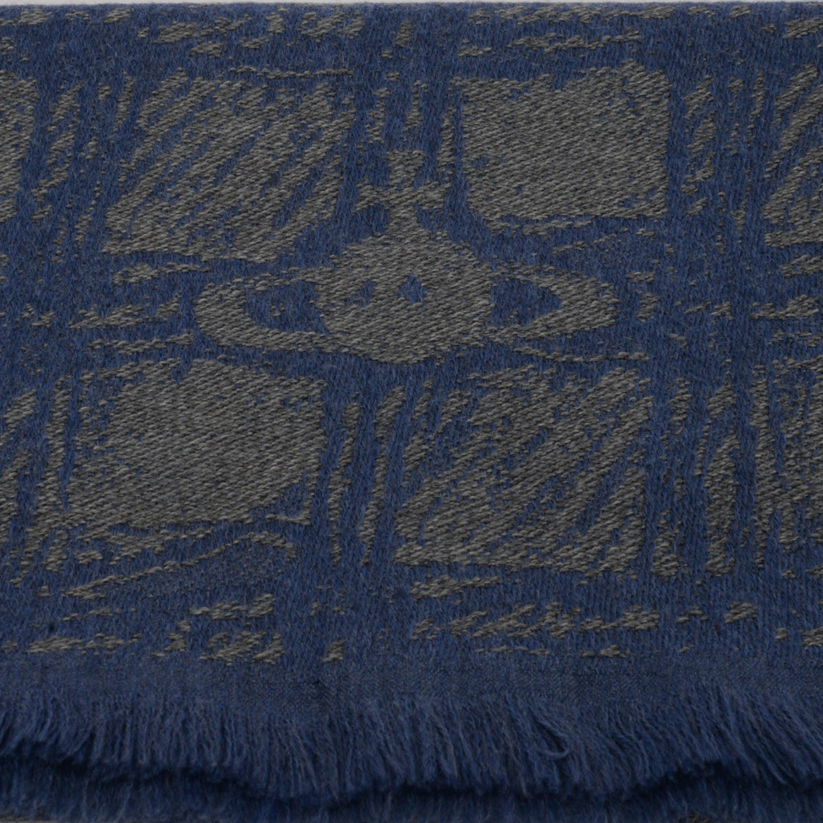 Vivienne Westwood Grey & Blue Jacquard Check Scarf