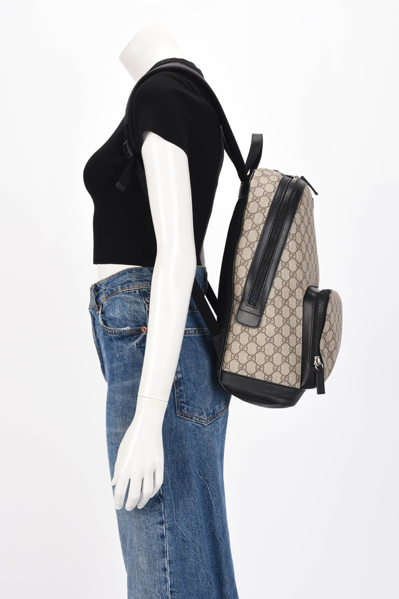 Gucci Black GG Supreme Eden Backpack