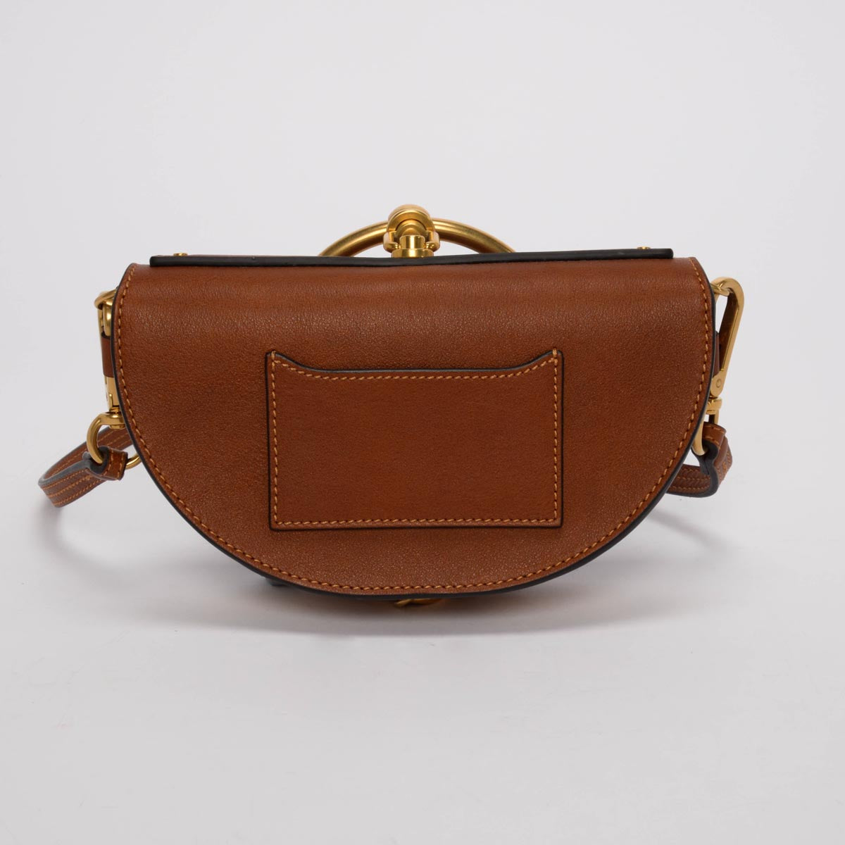 Chloe Tan Calfskin Nile Minaudiere Bracelet Bag