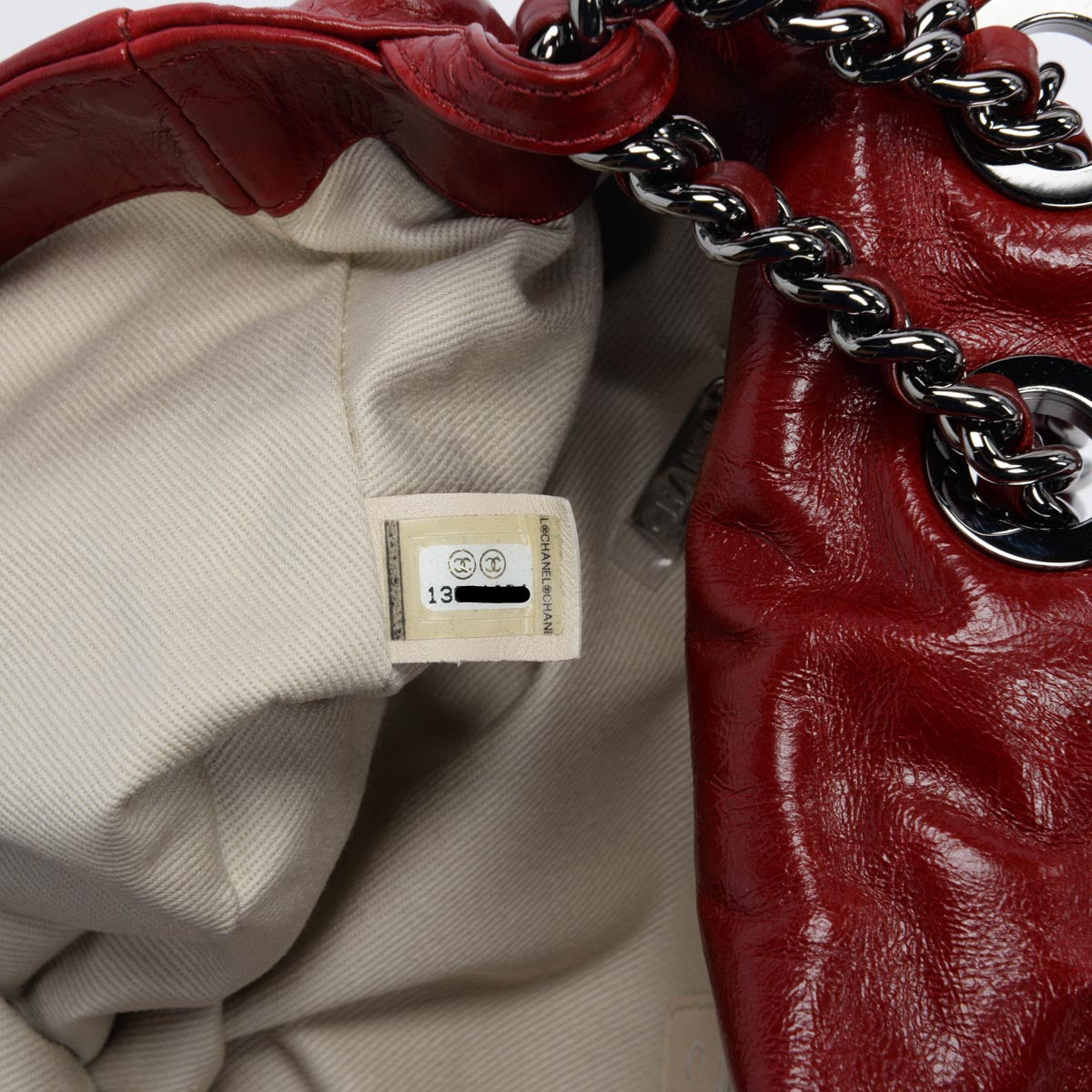 Chanel Dark Red Glazed Goatskin Double Stitch Flap Bag