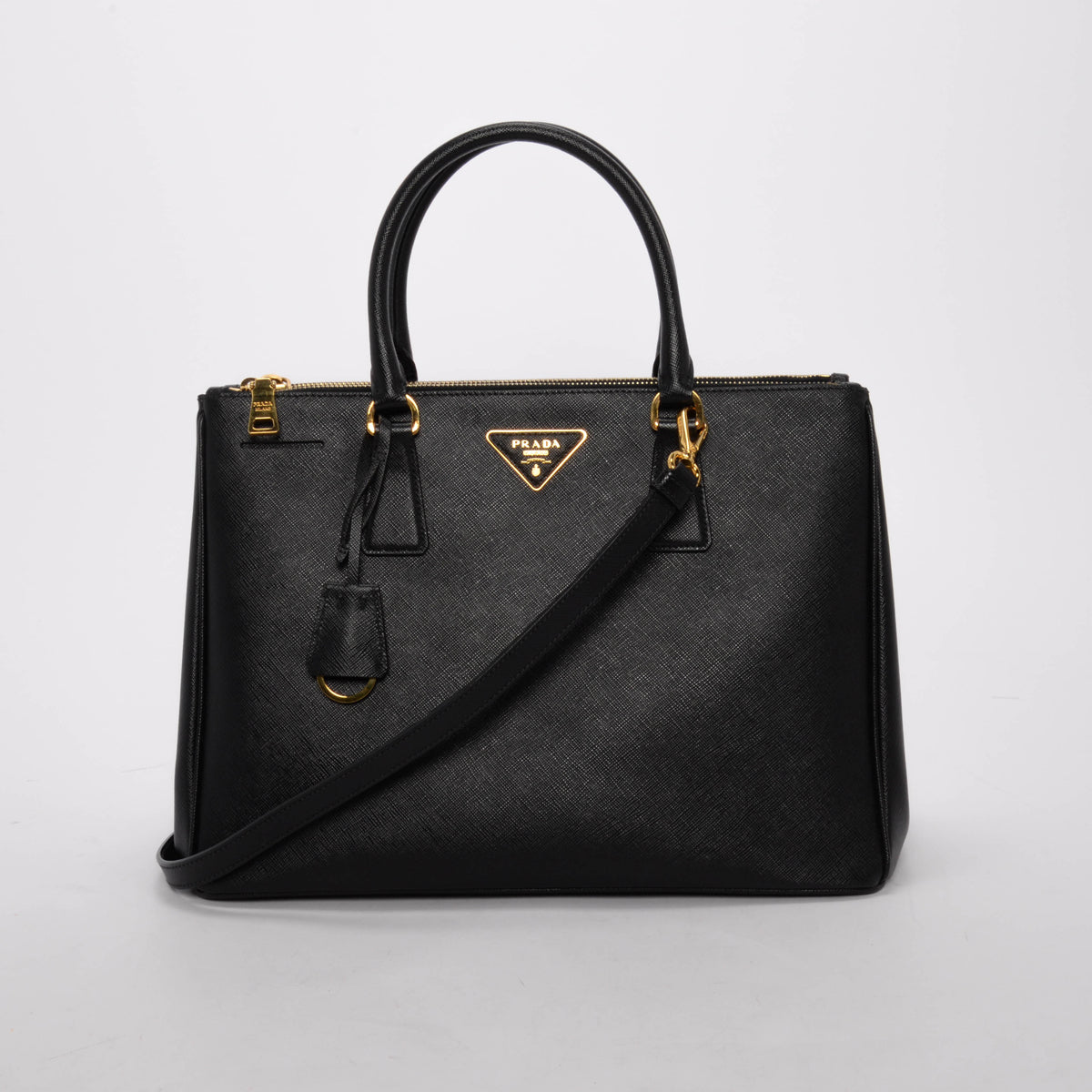 Prada Black Saffiano Large Galleria Tote