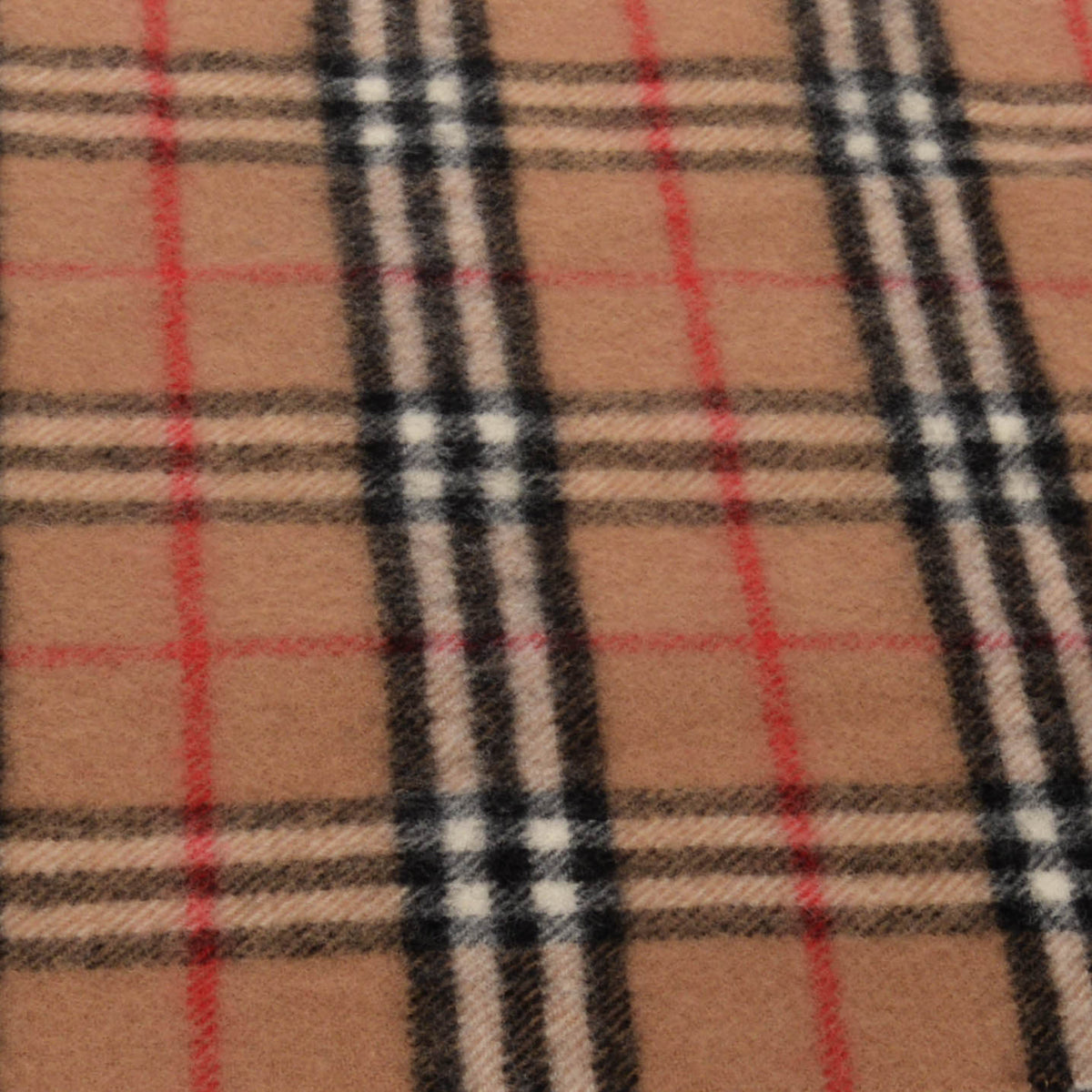 Burberry Camel Lambswool Nova Check Scarf