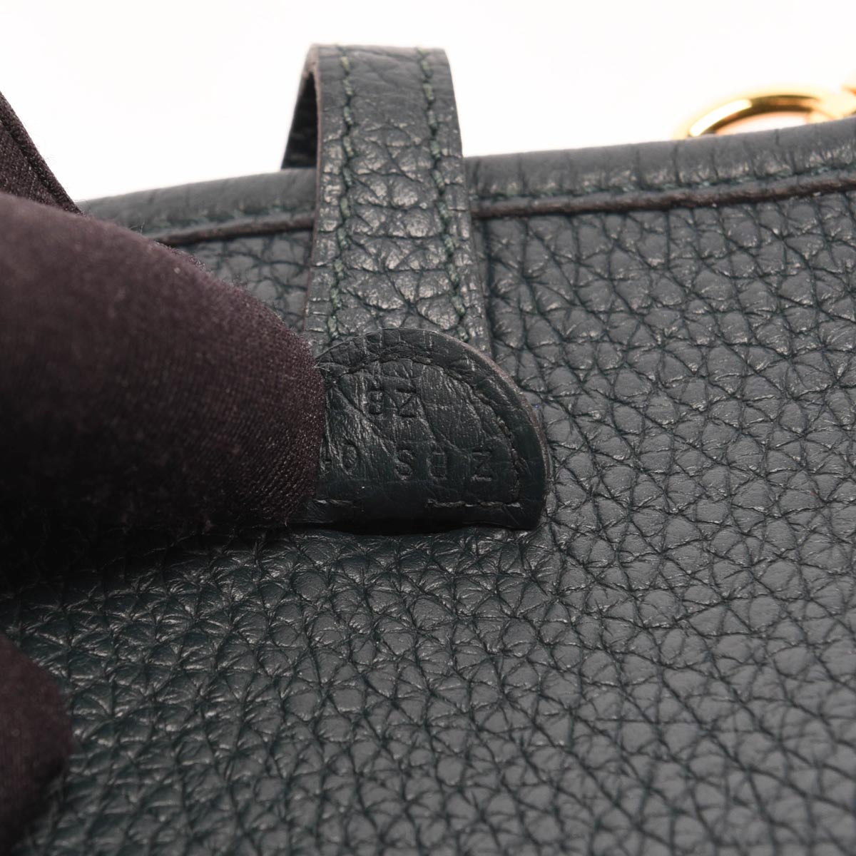 Hermes Vert Cypress Clemence Evelyne TPM Bag