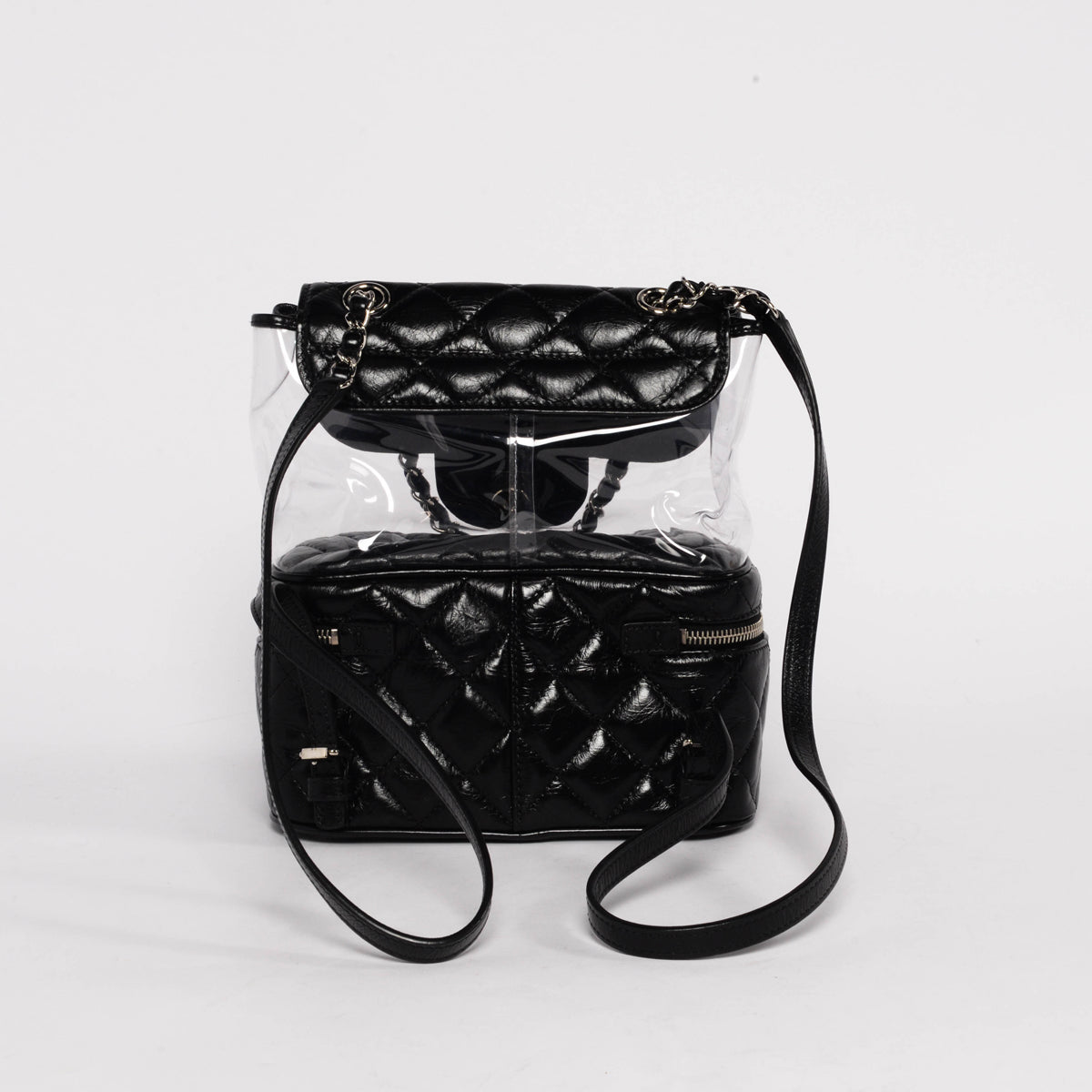 Chanel Black Quilted Calfskin Aquarium Backpack