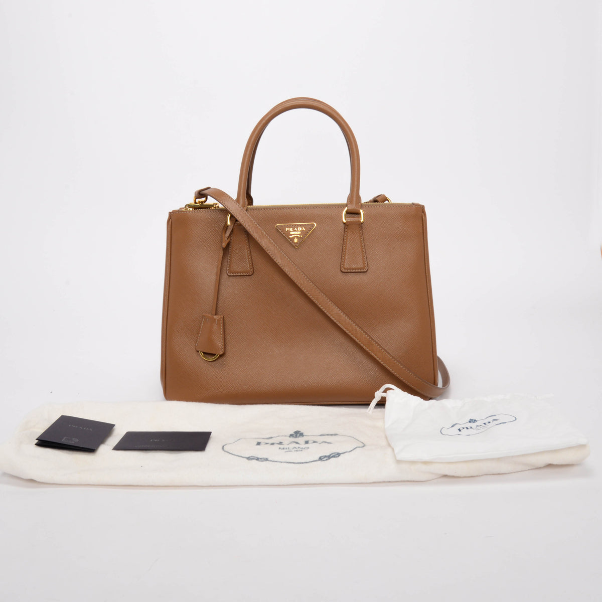 Prada Caramel Saffiano Lux Large Galleria Tote