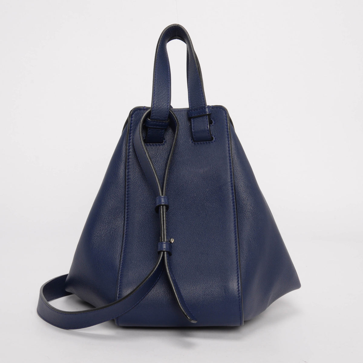Loewe Navy Calfskin Small Hammock Bag