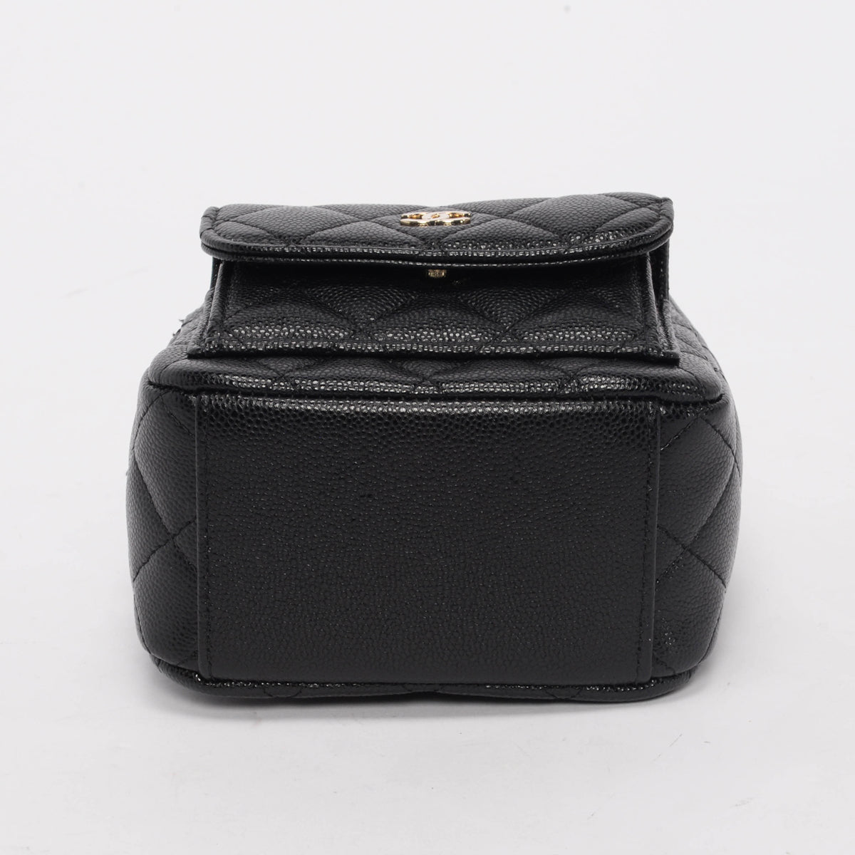 Chanel Black Quilted Caviar Mini Backpack