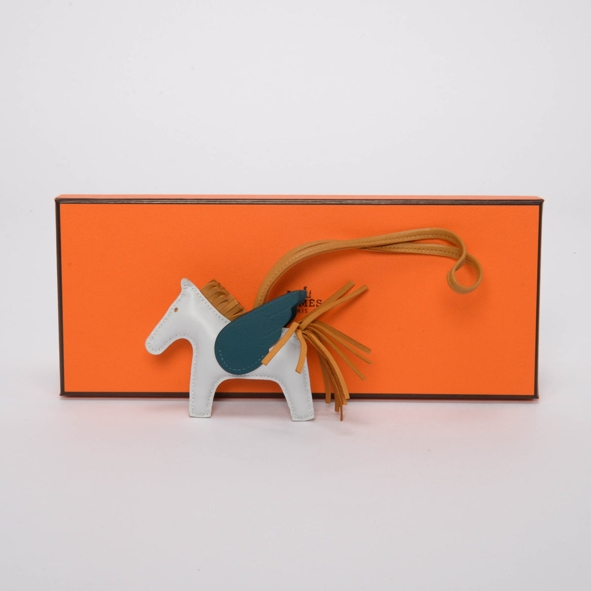 Hermes Bleu Brume Milo Lambskin Rodeo Pegase PM