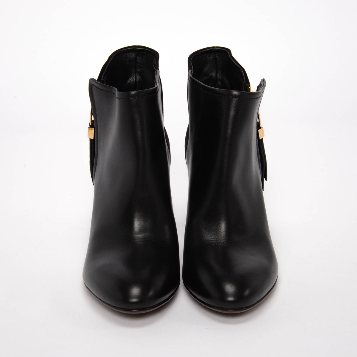 Louis Vuitton Black Calfskin Zippy Low Boots 36