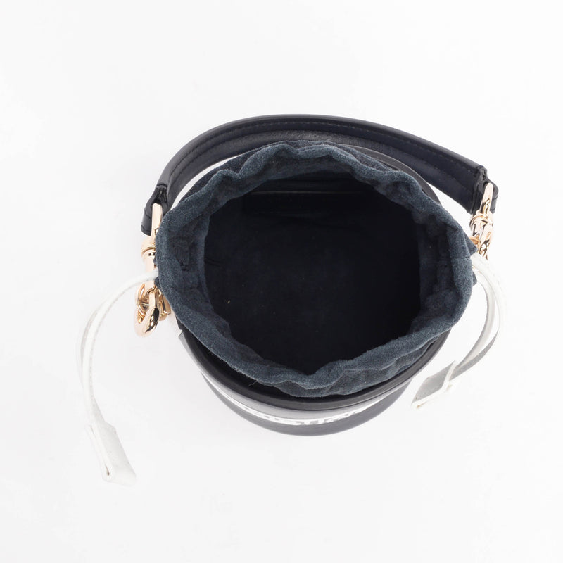 Dior Navy Calfskin Vibe Micro Bucket Bag - Blue Spinach