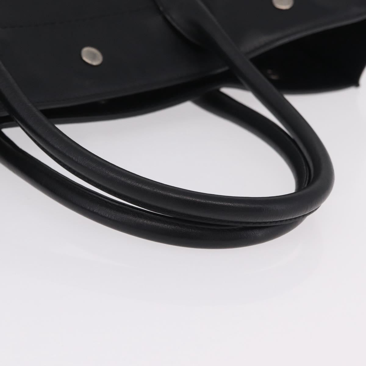 Saint Laurent Black Embossed Leather Rive Gauche Shopper Tote