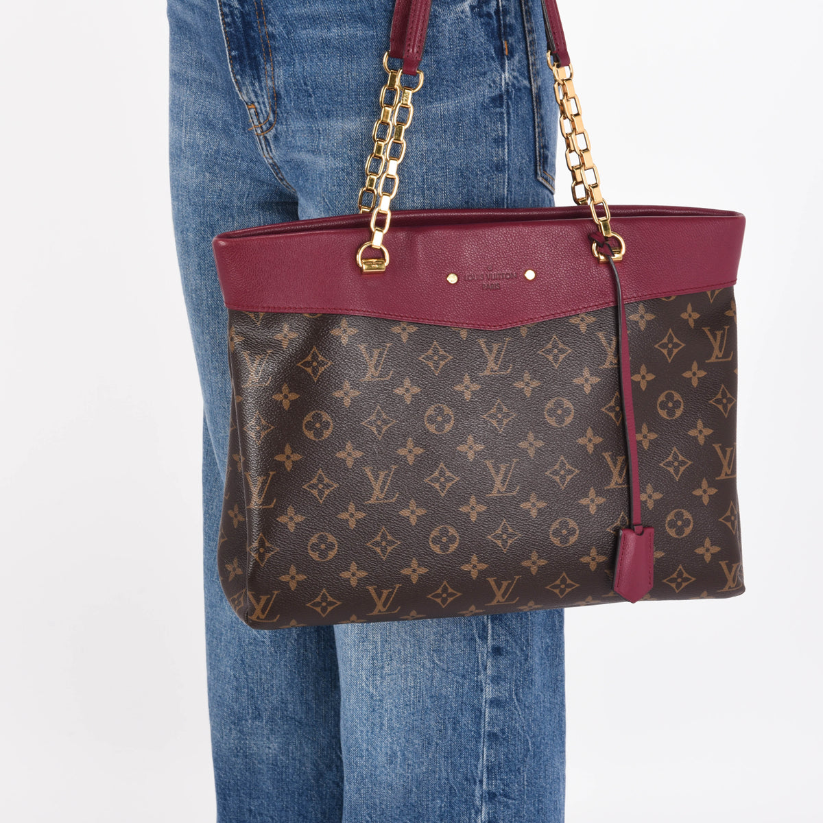 Louis Vuitton Aurore Monogram Pallas Shopper Tote