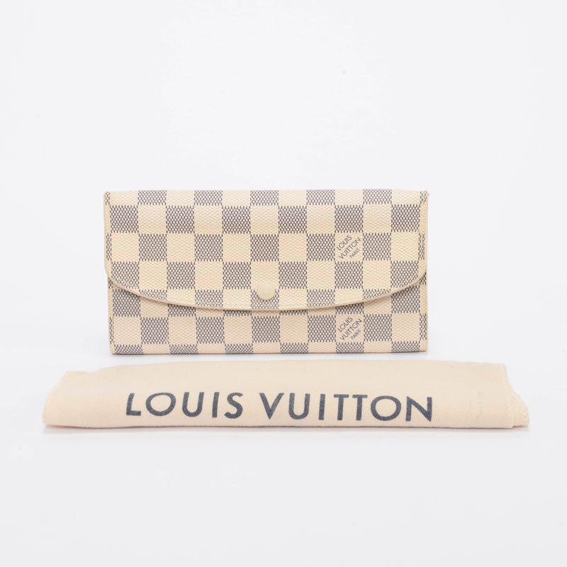 Louis Vuitton Damier Azur Emilie Wallet