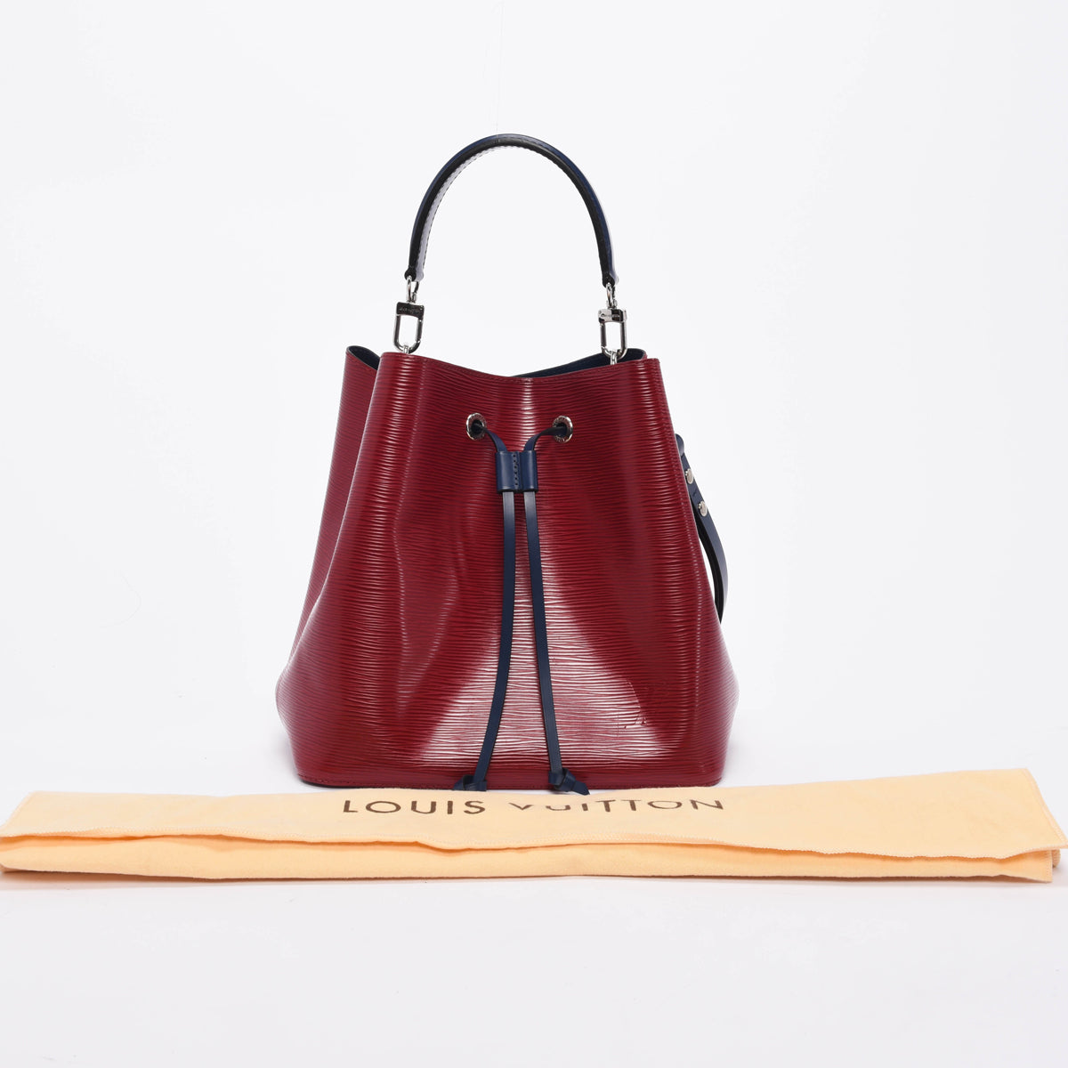 Louis Vuitton Red & Navy Epi Leather NeoNoe MM