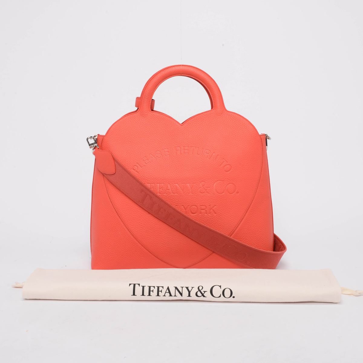 Tiffany & Co Hibiscus Red Taurillon Return To Tiffany Tote