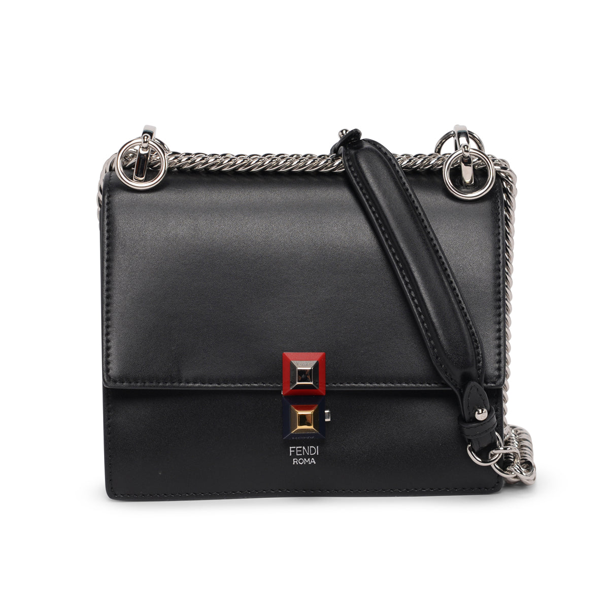 Fendi Black Kan I Small Bag