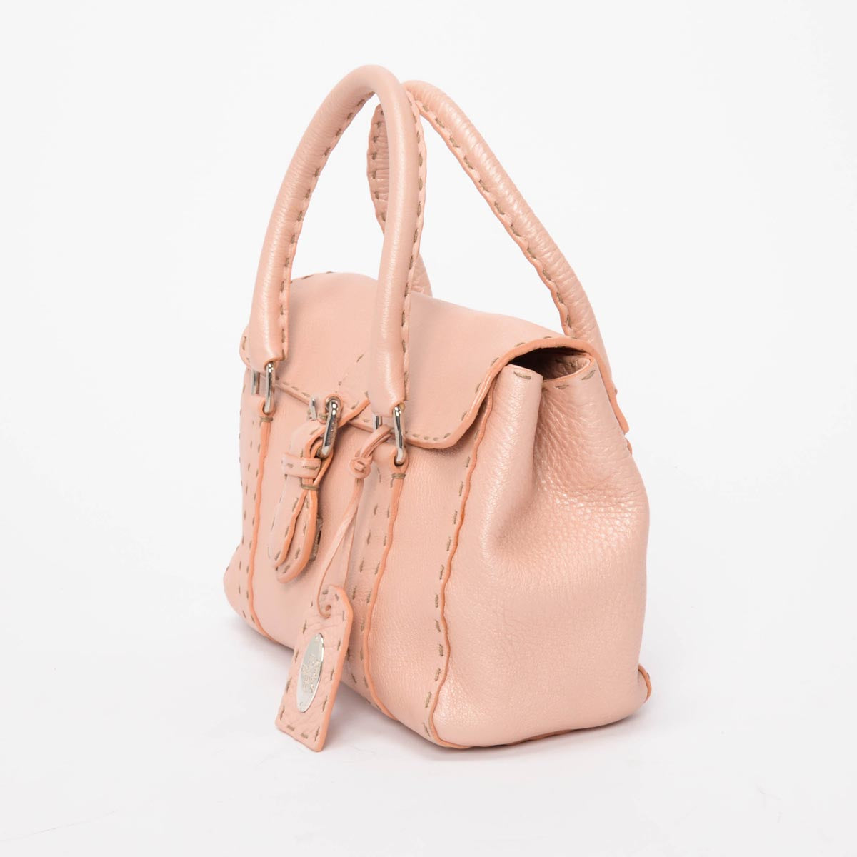 Fendi Bois de Rose Roma Calfskin Selleria Mini Linda Bag