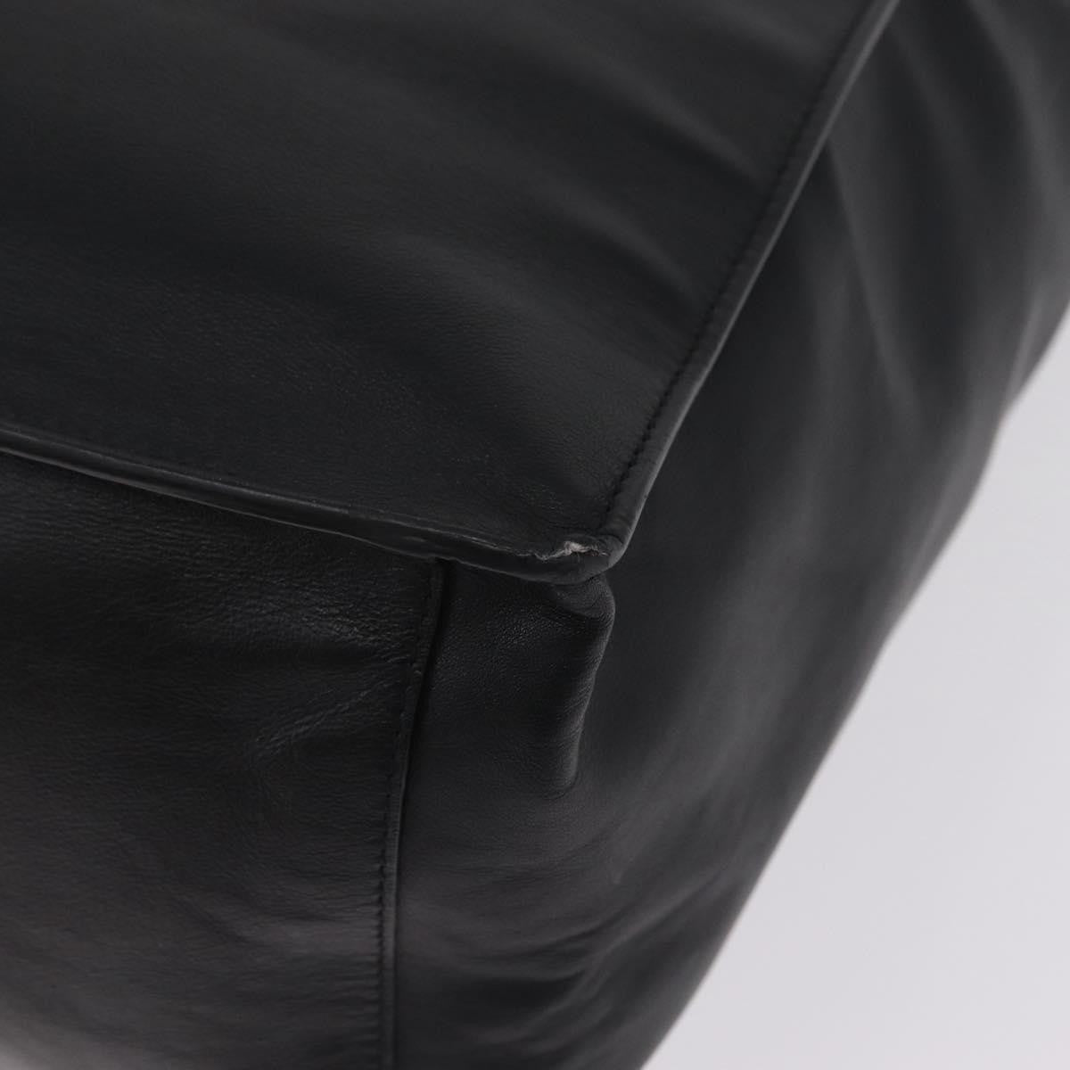 Saint Laurent Black Embossed Leather Rive Gauche Shopper Tote