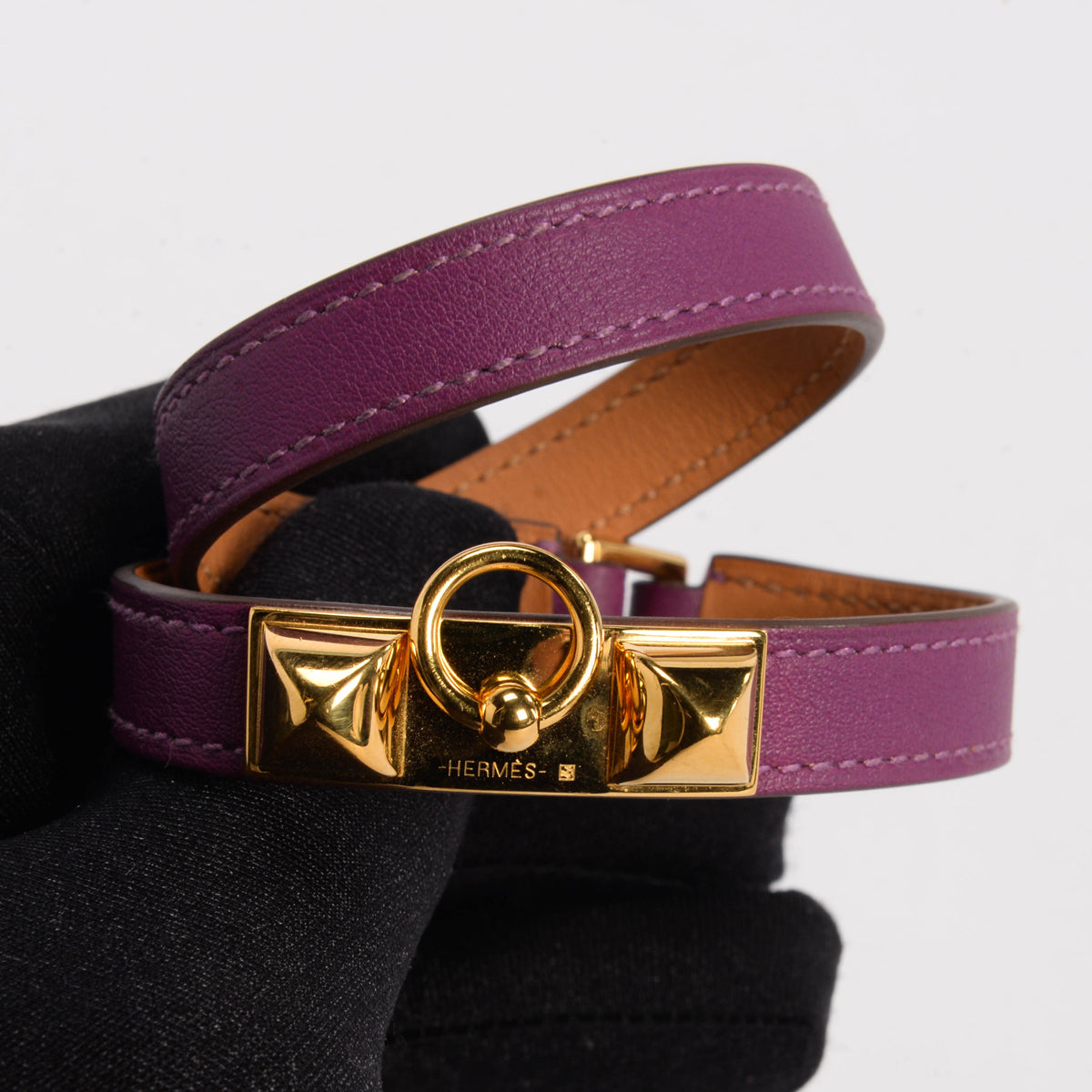 Hermes Anemone Swift Rivale Double Tour Bracelet