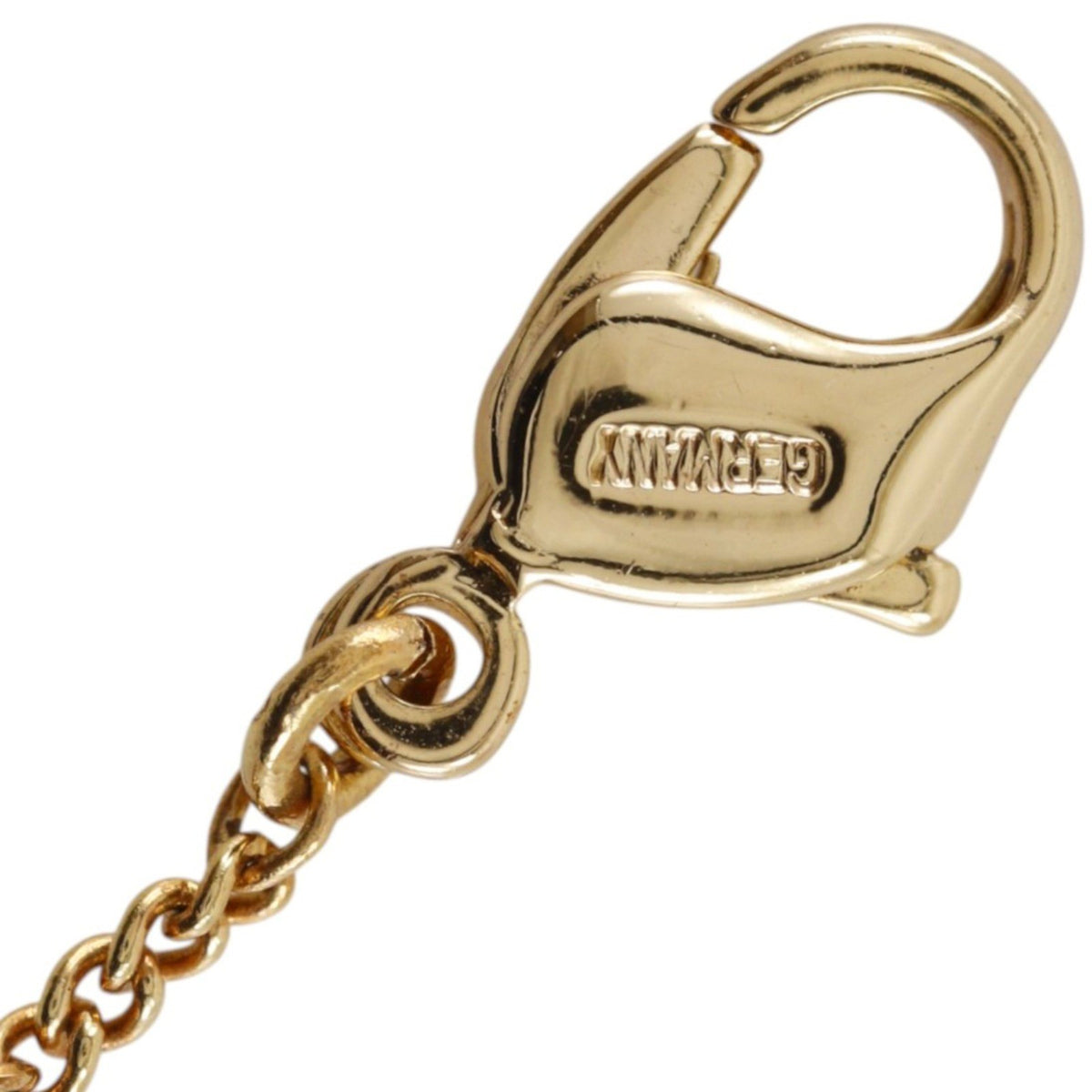 Dior Gold Tone Crystal Bow CD Pendant