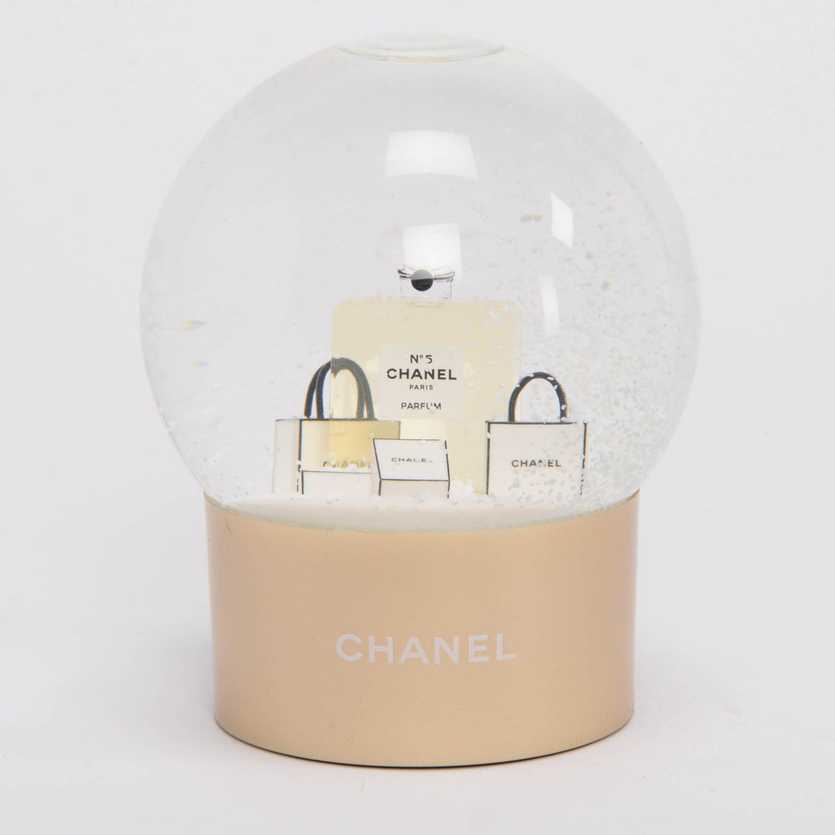 Chanel Gold No. 5 Snow Globe