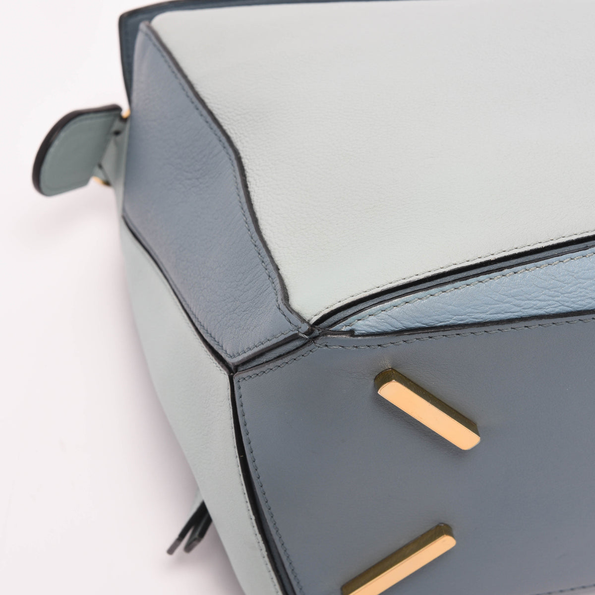 Loewe Blue Tri-Colour Calfskin Medium Puzzle Bag