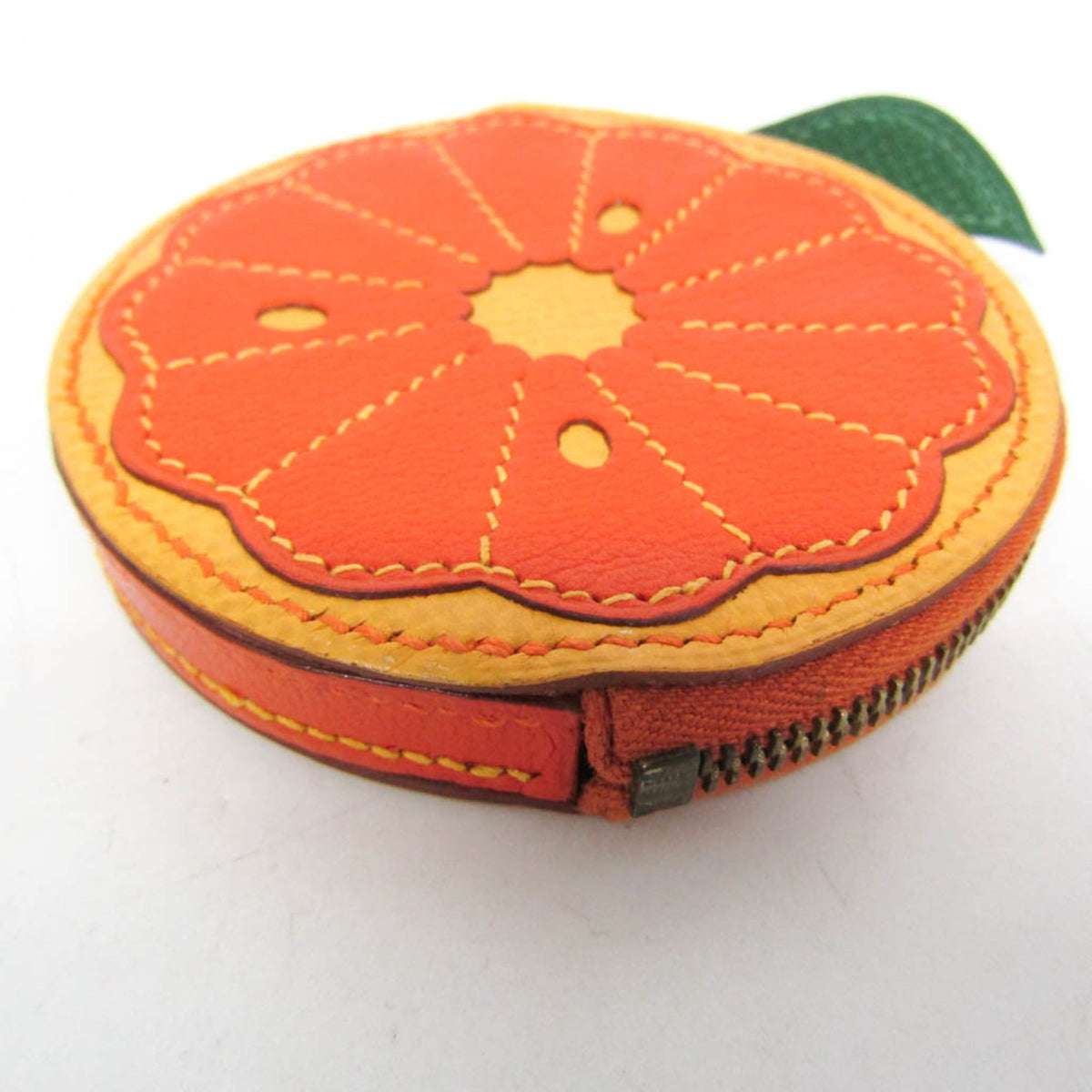 Hermes Orange Tutti Fruitti Orange Slice Coin Purse