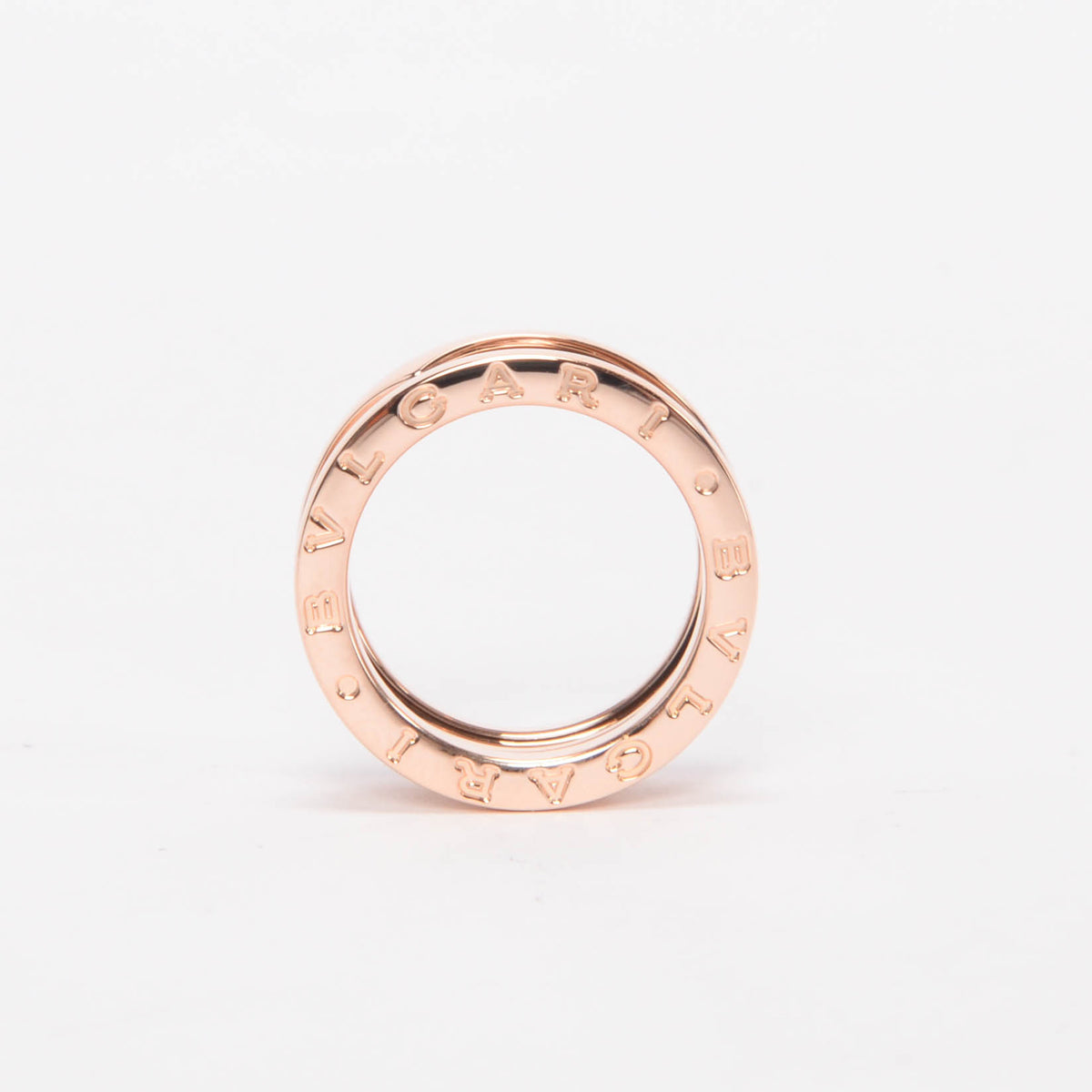 Bulgari 18k Rose Gold B.zero1 Three Band Ring