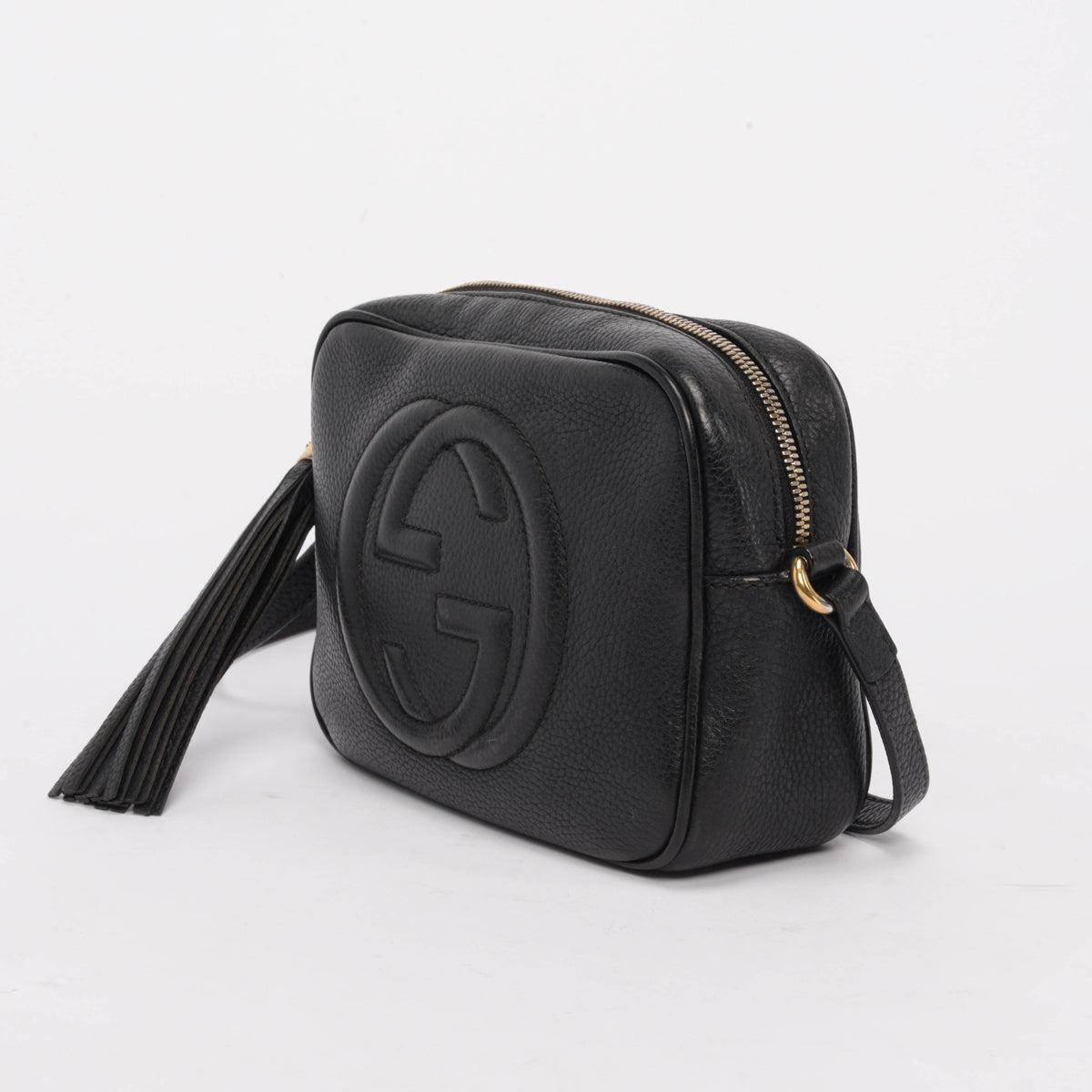 Gucci Black Grained Leather Soho Disco Bag