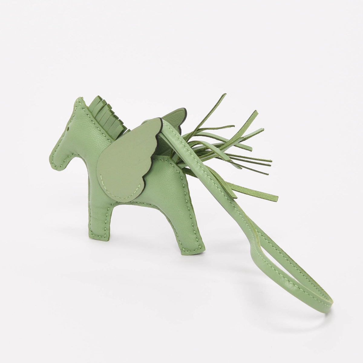 Hermes Vert Criquet Milo Lambskin Rodeo Pegase PM