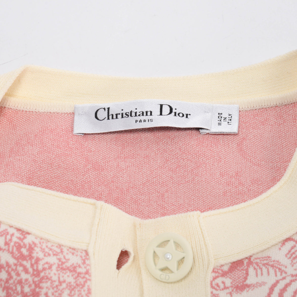 Dior Pink Toile de Jouy Sauvage Cropped Jacket FR 34