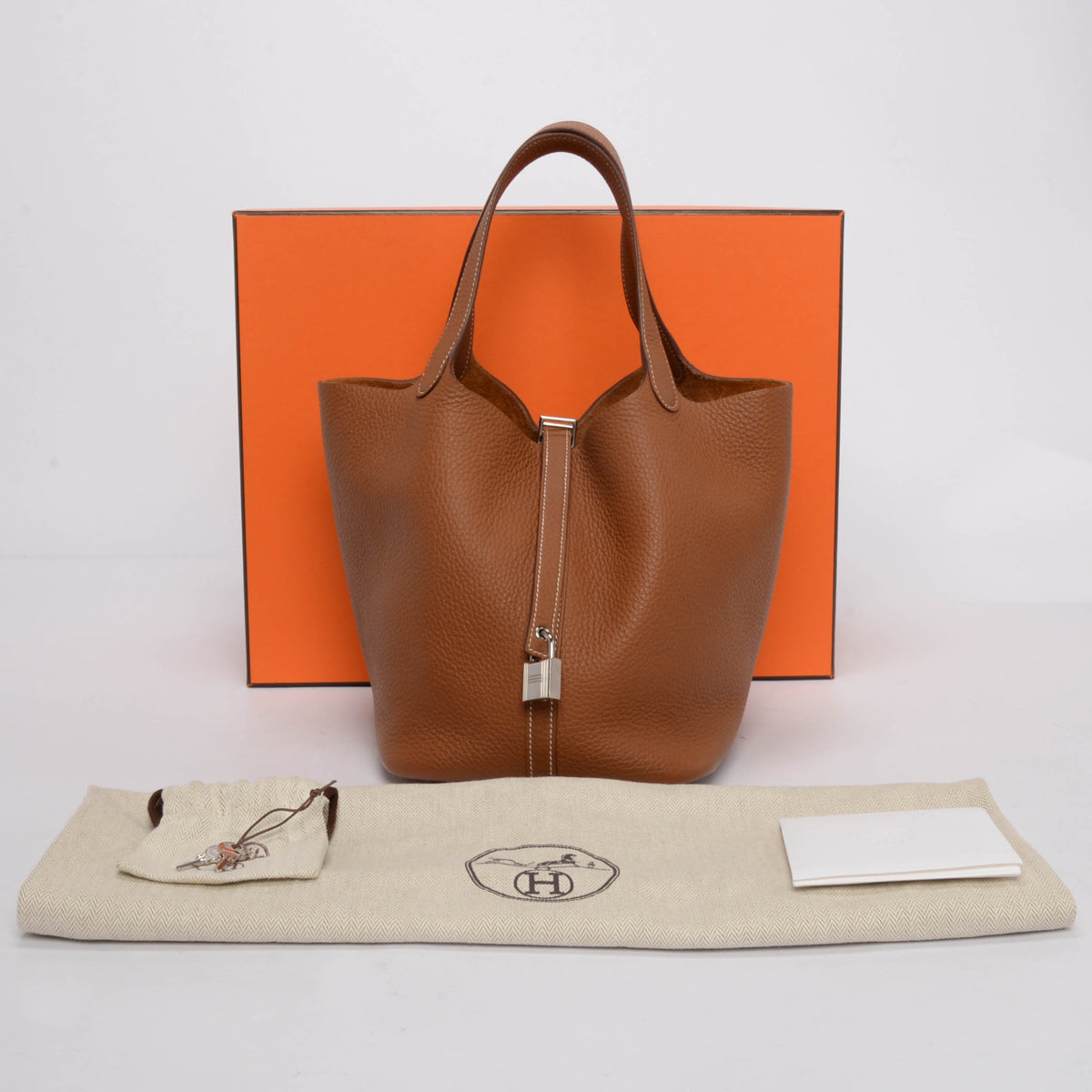 Hermes Gold Clemence Picotin Lock 22