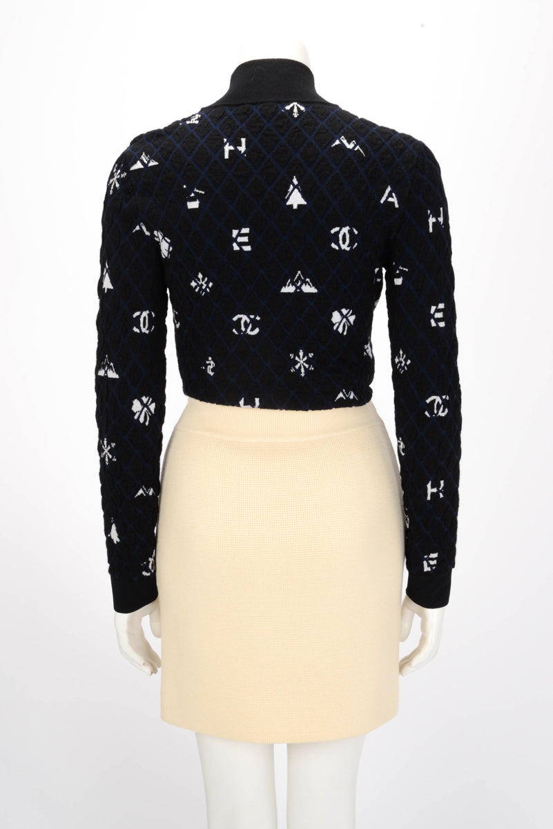 Gucci Cream Wool Knit Mini Skirt XS