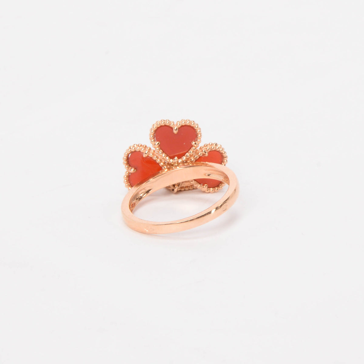 Van Cleef & Arpels Carnelian Sweet Hearts Ring