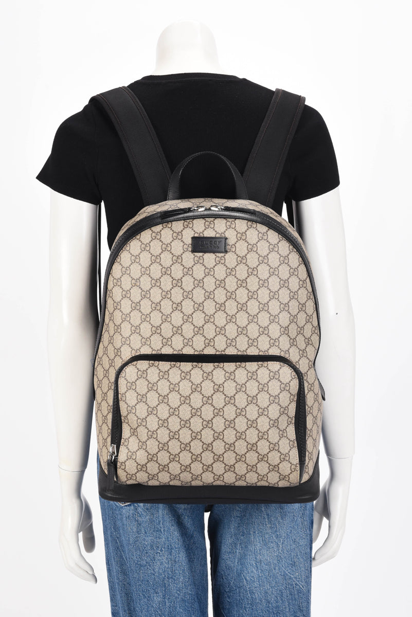 Gucci Black GG Supreme Eden Backpack