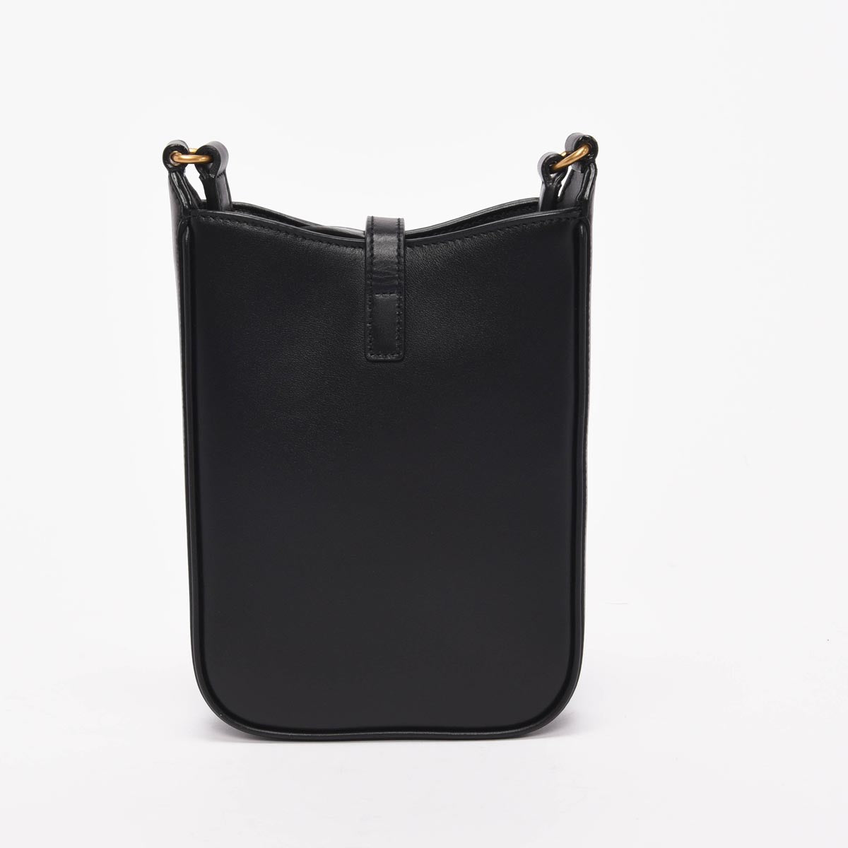 Saint Laurent Black Calfskin Le 5 A 7 Vertical Mini Bag