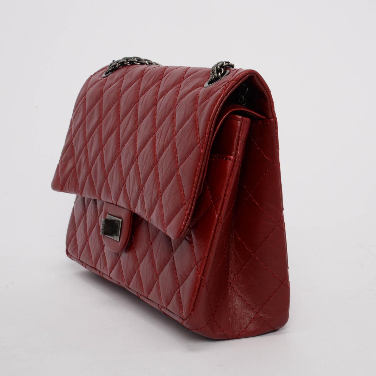 Chanel Dark Red Aged Calfskin 2.55 Reissue 226 Bag