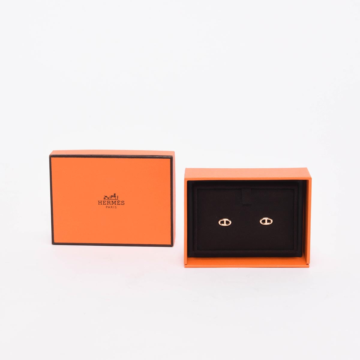 Hermes 18k Rose Gold Very Small Model Farandole Earrings