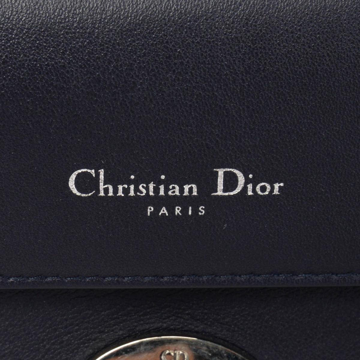 Dior Deep Blue Calfskin Dior Be Small Flap Bag