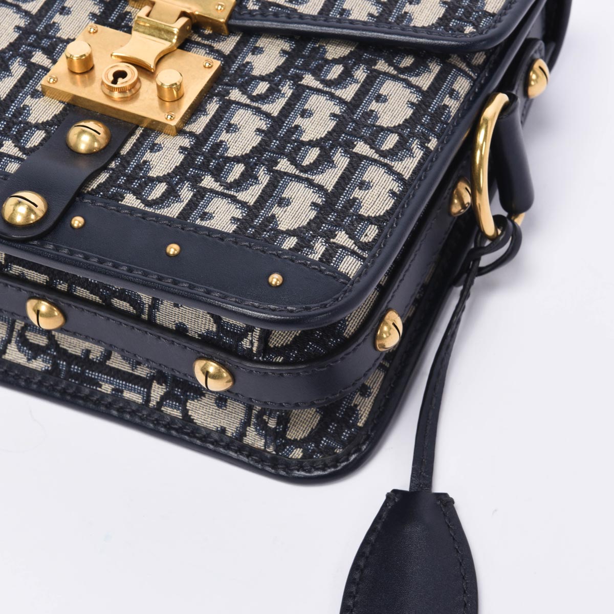 Dior Blue Oblique Jacquard DiorAddict Messenger Bag