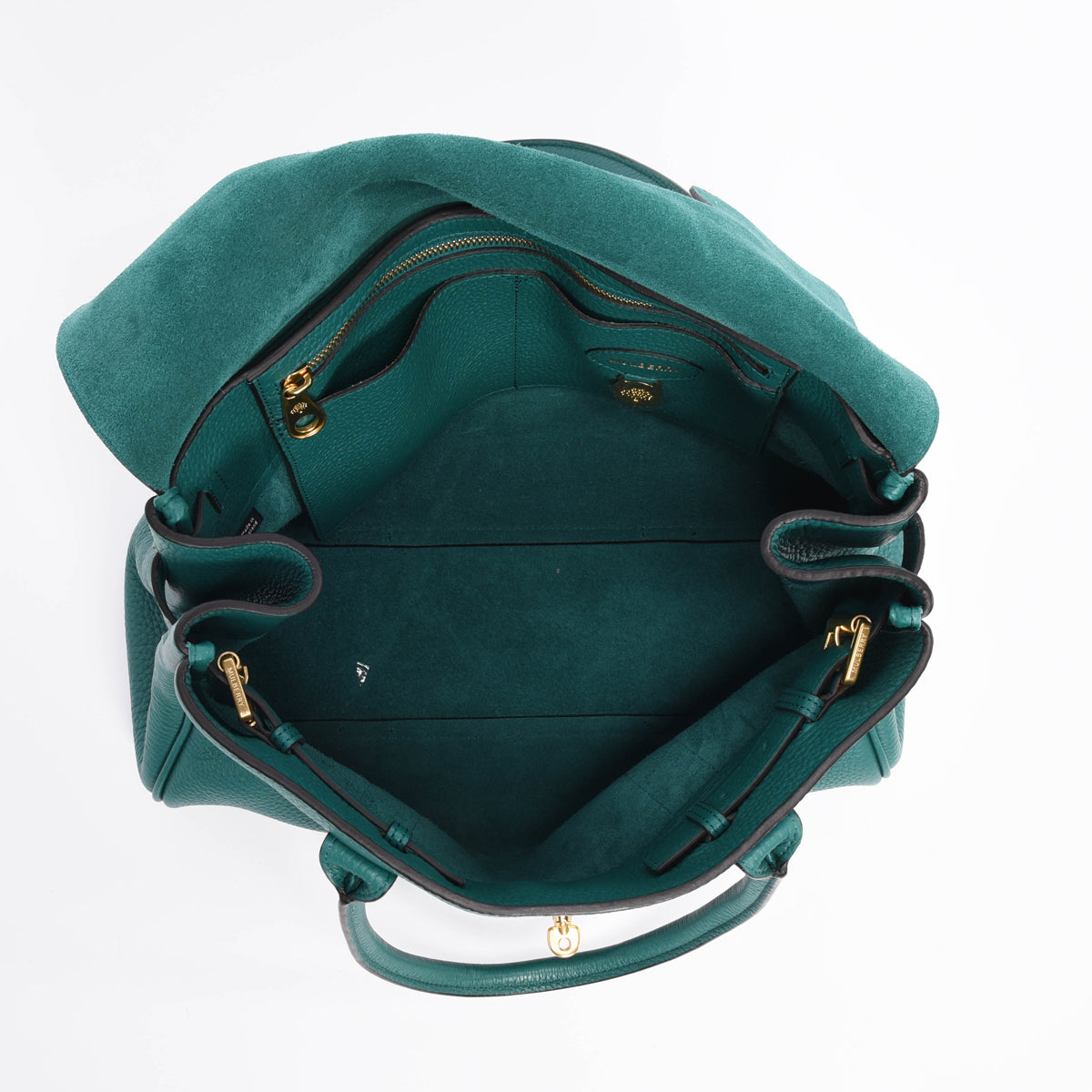Mulberry Emerald Green Heavy Grain Classic Bayswater Tote